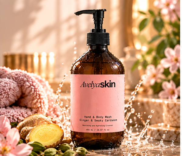 Avelya Skin | Hand & Body Wash, Ginger & Smoky Cardamom