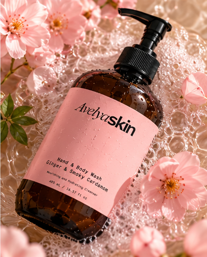 Avelya Skin | Hand & Body Wash, Ginger & Smoky Cardamom