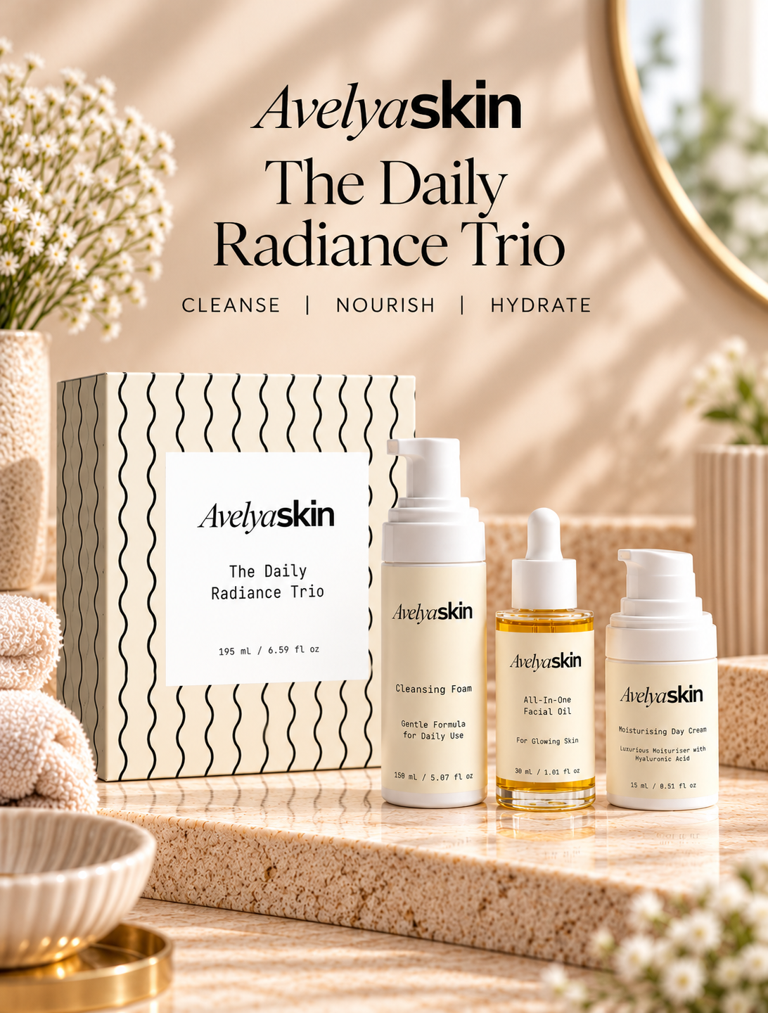 Avelya Skin | The Daily Radiance Trio