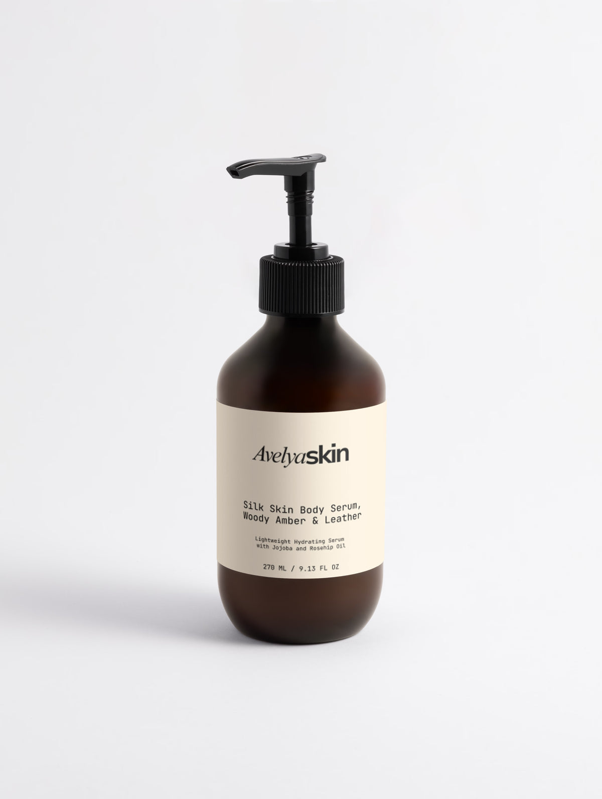 Avelya Skin | Silk Skin Body Serum, Woody Amber & Leather
