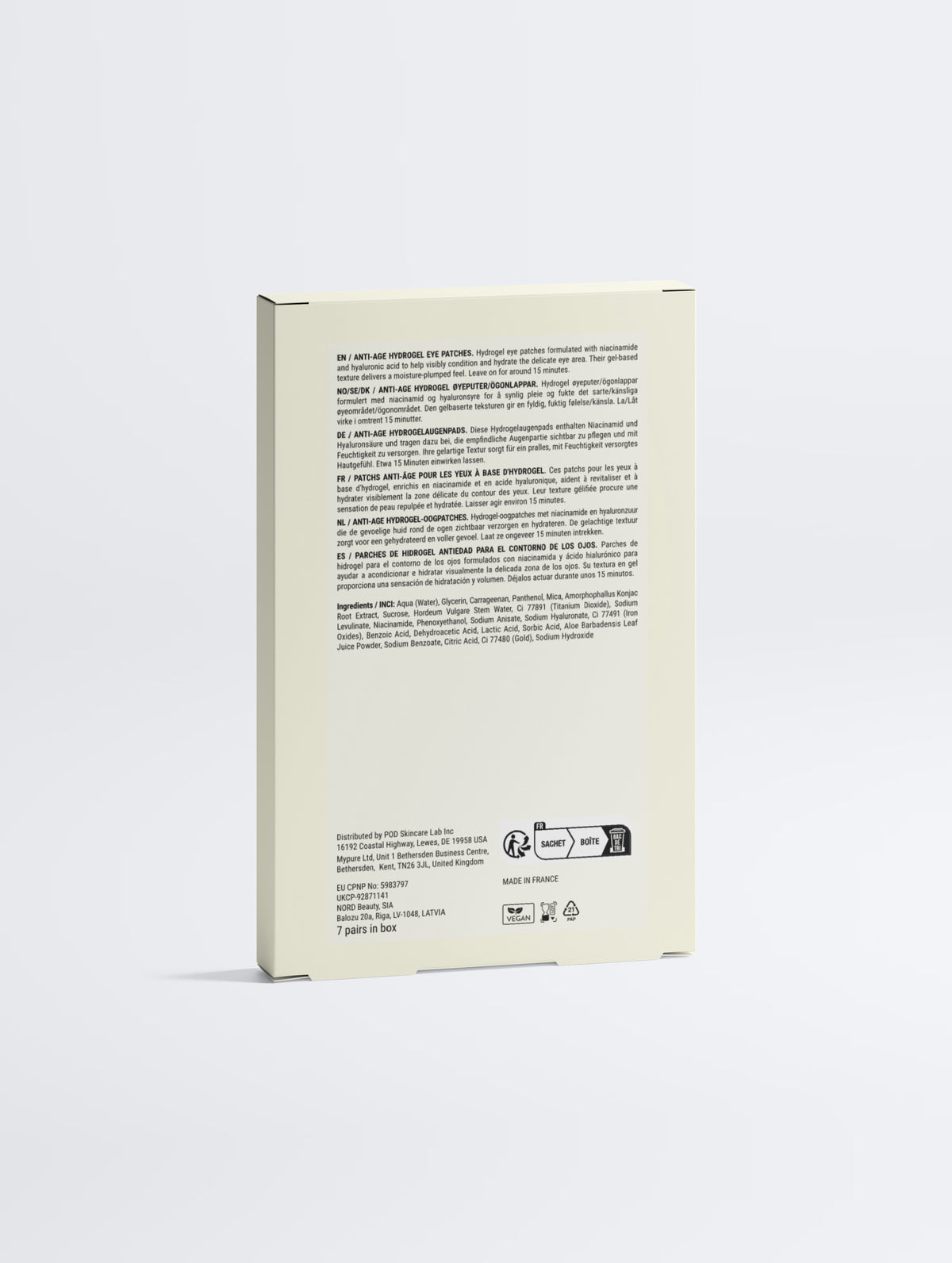 Anti-Age Hydrogel Eye Patches